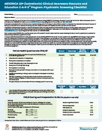 Psychiatric Screening Checklist thumbnail