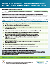 Pregnancy Prevention Checklist thumbnail